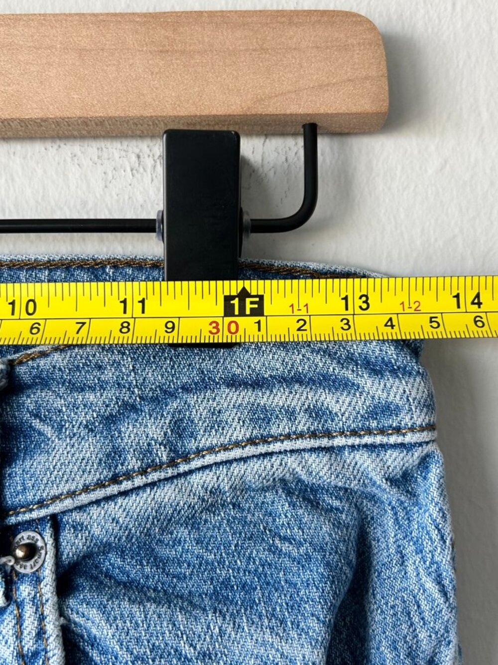 Reformation High-Rise Straight Jeans in Light Blue Denim - Picture 9 of 11